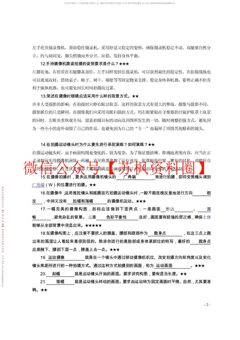 数字摄像基础